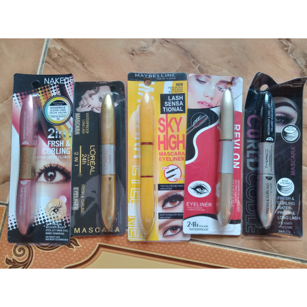 Maskara Dan Eyeliner 2in1 Waterproof Homecare24